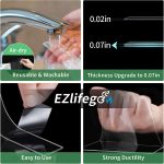 EZlifego Double Sided Tape Heavy Duty, Extra Large & Tough Adhesive Mounting Tape, Multipurpose Nano Tape Picture Hanging Strips, Removable Sticky Poster Tape for Walls Decor Carpet Tape(Clear,9.85FT) - Image 5